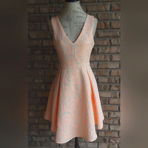 Hutch Dresses & Skirts - Hutch Anthropologie Jacquared Sleeveless V-Neck A-Line Mini Dress